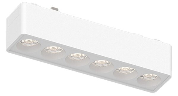 InLight Φωτιστικό LED 6W 3000K για Ultra-Thin μαγνητική ράγα σε λευκή απόχρωση D:12,2cmX2,4cm (T02801-WH)