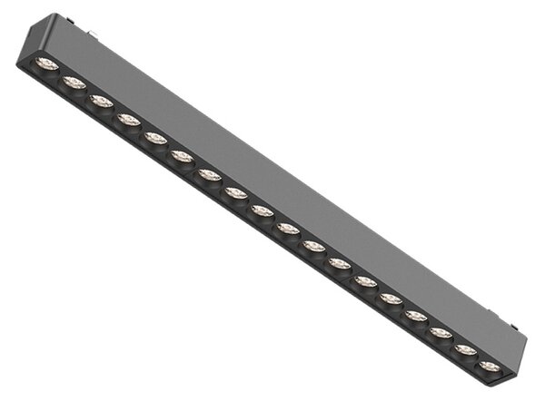 InLight Φωτιστικό LED 18W 3000K για Ultra-Thin μαγνητική ράγα σε μαύρη απόχρωση D:33,8cmX2,4cm (T02901-BL)