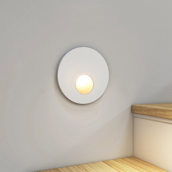 Arcchio Φωτιστικό εσοχής LED Vexi, Ø 7,5 cm, λευκό, αλουμίνιο, CCT, ρυθμιζόμενος, Λευκό, Σαλόνι / τραπεζαρία, Αλουμίνιο, σύγχρονο, Φωτιστικά εσοχής στρογγυλά