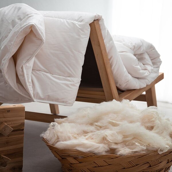 Πάπλωμα Μάλλινο Alpaca White Vesta Home