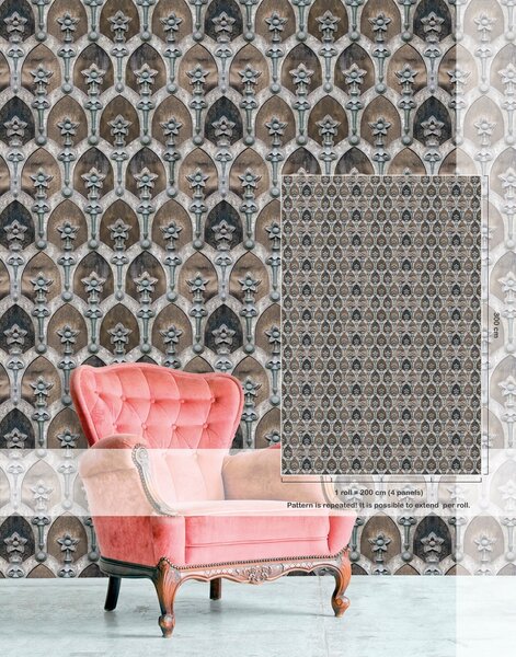 Ταπετσαρία BEHANG EXPRESSE WALLPAPER QUEEN MATERIALS ML251-BEH - 2,00x3,00μ