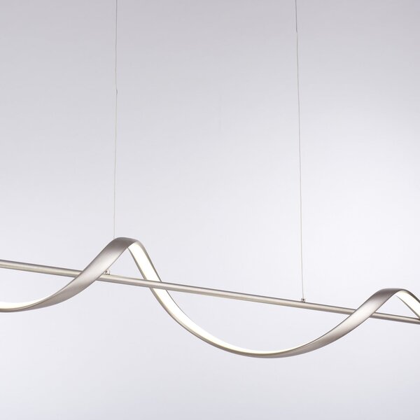 Q-Smart-Home Paul Neuhaus Q-Swing LED κρεμαστό φωτιστικό, ατσάλι, ρυθμιζόμενος, Μεταλλικό, Σαλόνι / τραπεζαρία, Μέταλλο, σύγχρονο
