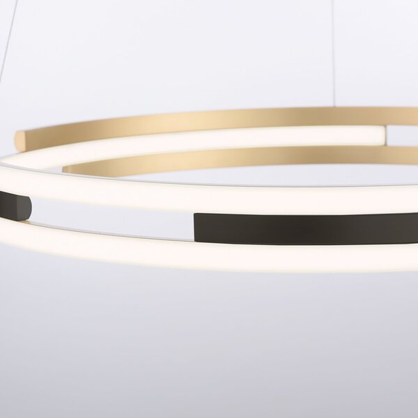 Q-Smart-Home Paul Neuhaus Q-Beluga LED κρεμαστό φωτιστικό, ορείχαλκος, ρυθμιζόμενος, Χρυσό / Ορείχαλκου, Σαλόνι / τραπεζαρία, Μέταλλο, σύγχρονο