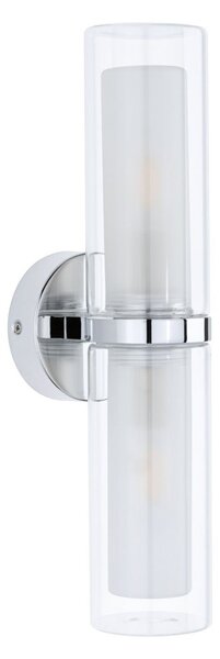 Paulmann Φωτιστικό τοίχου Luena IP44 χρώμιο E14 2-φωτο., ρυθμιζόμενος, Μεταλλικό, Σαλόνι / τραπεζαρία, Μέταλλο, σύγχρονο