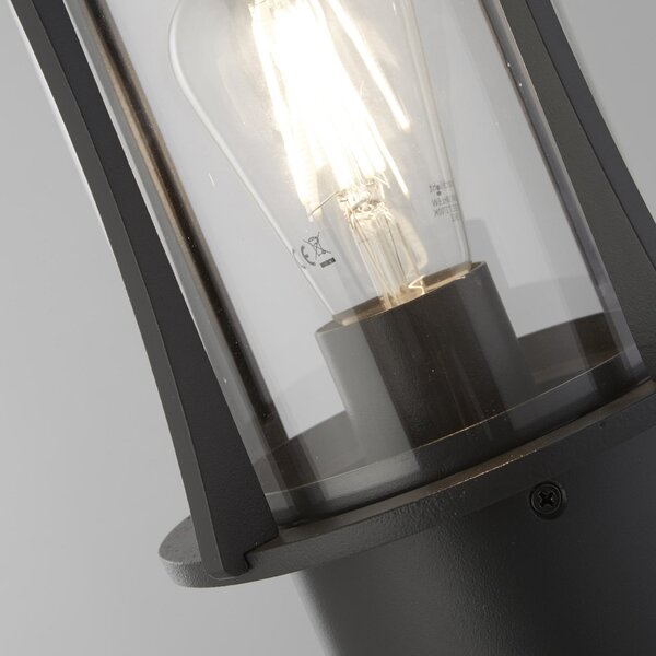Searchlight Φωτιστικό κολωνάκι παγόδα, IP44, μαύρο, ύψος 73 cm, μεταλλικό, ρυθμιζόμενος, Μαύρο, Αλουμίνιο