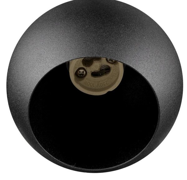 SLV Κρεμαστή λάμπα Light Eye 90, μαύρη, Ø 9 cm, μέταλλο, ρυθμιζόμενος, Μαύρο, Σαλόνι / τραπεζαρία, Μέταλλο, σύγχρονο