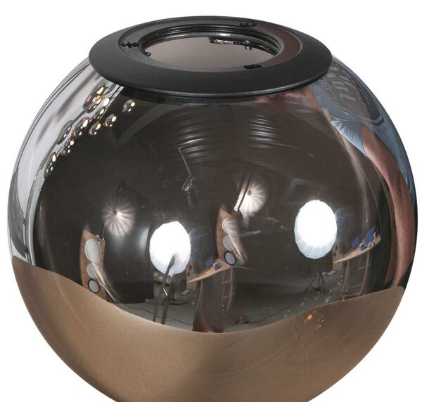 Steinhauer LED κρεμαστή λάμπα Bollique, 12 φλόγες. Στρογγυλή, μαύρη, γυαλί, ρυθμιζόμενος, Μαύρο, Σαλόνι / τραπεζαρία, Γυαλί, Σφαίρα