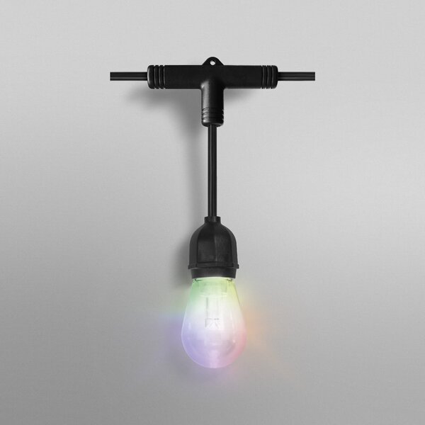 OSRAM SMART+ Αλυσίδα φωτισμού LED WiFi STRINGLIGHT, RGBW 12 φώτα., ρυθμιζόμενος, Μαύρο, Πλαστικό, σύγχρονο