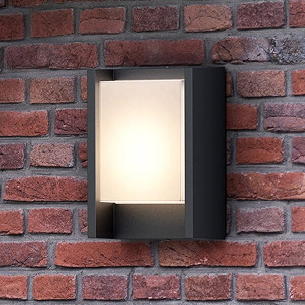 Philips LED φωτιστικό εξωτερικού χώρου Arbour 1-φωτεινό. Σετ 2 τεμαχίων, 2.700 K, Γκρι, Αλουμίνιο, σύγχρονο