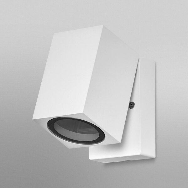 OSRAM Φωτιστικό εξωτερικού χώρου ENDURA CLASSIC CUBE, λευκό μέταλλο IP44, ρυθμιζόμενος, Λευκό, Αλουμίνιο, σύγχρονο