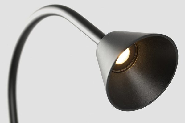 FARO BARCELONA Φωτιστικό LED Lily, ύψος 65 cm, μαύρο, ανοξείδωτο ατσάλι, IP65, Μαύρο, Ανοξείδωτος χάλυβας, σύγχρονο
