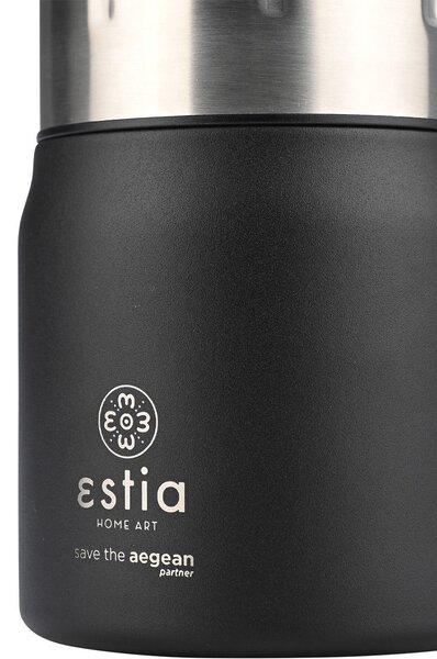 ESTIA ΘΕΡΜΟΣ LUNCH POT SAVE THE AEGEAN 0.5lt MIDNIGHT BLACK