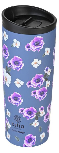 ESTIA ΘΕΡΜΟΣ TRAVEL MUG SAVE THE AEGEAN 450ml GARDEN BLUE