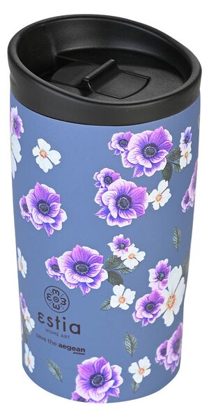 ESTIA ΘΕΡΜΟΣ TRAVEL MUG SAVE THE AEGEAN 350ml GARDEN BLUE