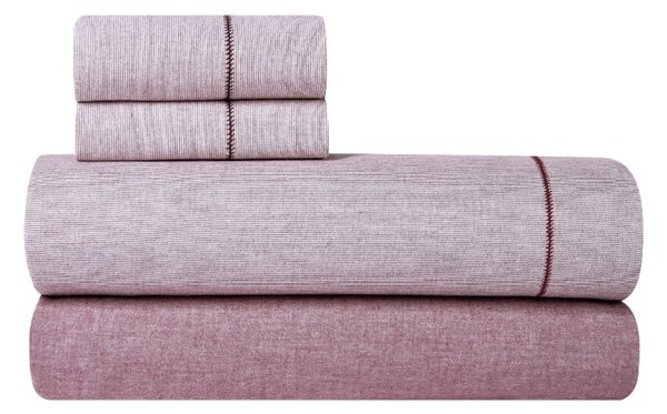 Σετ Σεντόνια Υπέρδιπλα Peach 20 Magenta 2x(240x270) + 2x(50x70) - Kentia