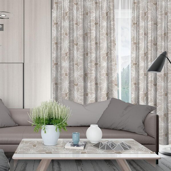 Κουρτίνα Με Σιρίτι Diva 090 Mocca 135x270 - Lino Home