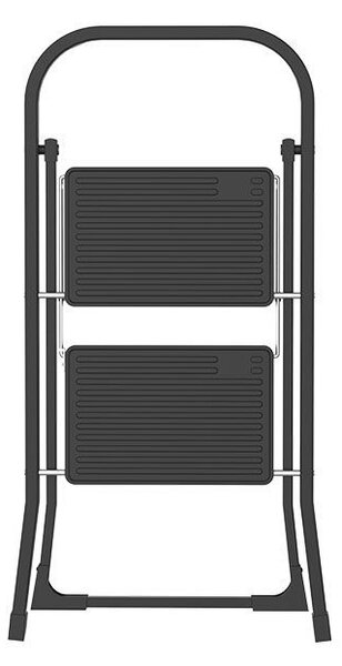 Σκαλοσκαμπο Neo Black Με 2 Σκαλια 46X55X81cm - Estia