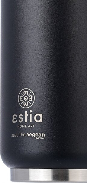 Ποτήρι Θερμός Travel Cup Save The Aegean Midnight Black 300ml - Estia