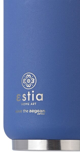 Ποτήρι Θερμός Travel Cup Save The Aegean Denim Blue 300ml - Estia