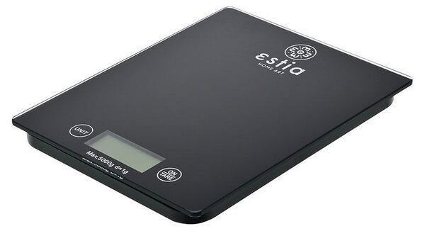 Ζυγαριά Κουζίνας Black Ψηφιακή Μέγιστου Βάρους 5Kg - Estia