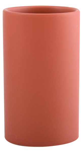 Ποτήρι Μπάνιου Κεραμικό Tube Matte Terracotta 7x11,5 - Spirella