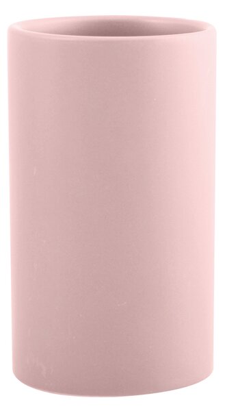 Ποτήρι Μπάνιου Κεραμικό Tube Matte Pink 7x11,5 - Spirella