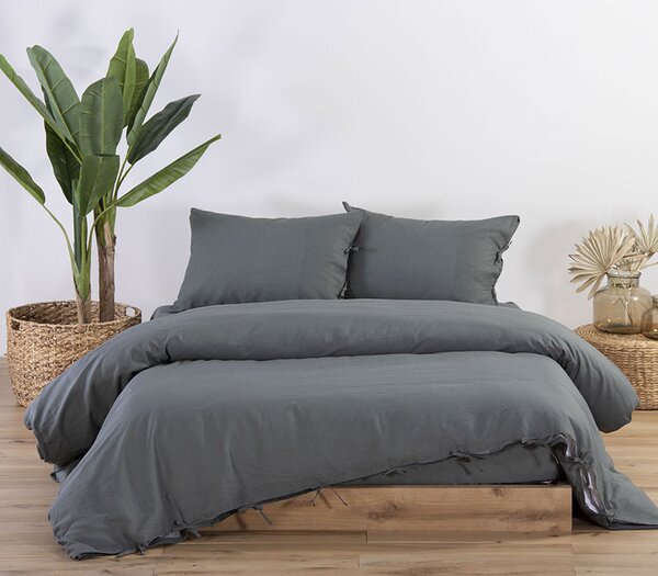 Παπλωματοθήκη King Size Cotton-Linen Green 260x240 - Nef Nef