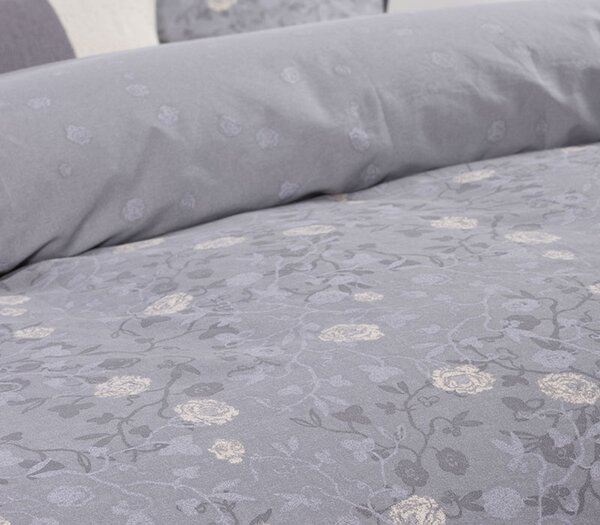 Σετ Παπλωματοθήκη Μονή Liliana 23 Grey 1x(170x240) + 1x(52x72) - Nef Nef