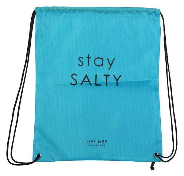 Τσάντα Θαλάσσης Stay Salty Turquoise 38x46 - Nef Nef