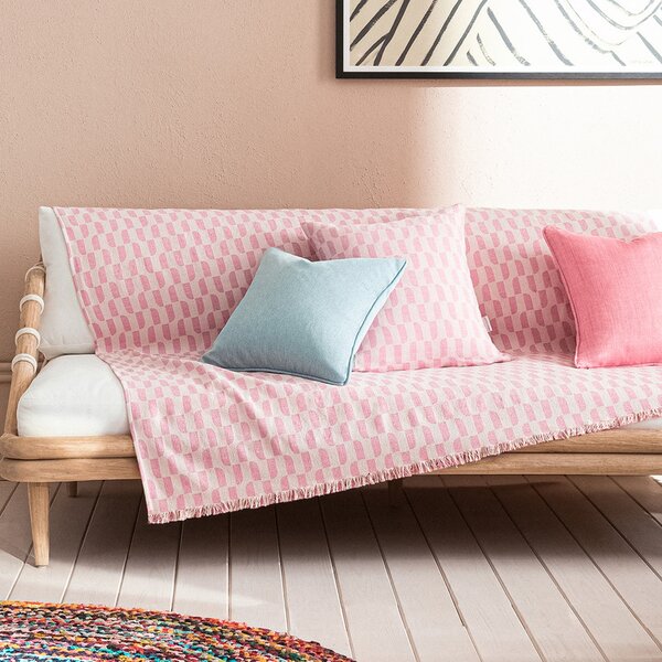 Ριχτάρι Διθέσιου Denise Gum Pink 180X250cm - Gofis Home 518/23