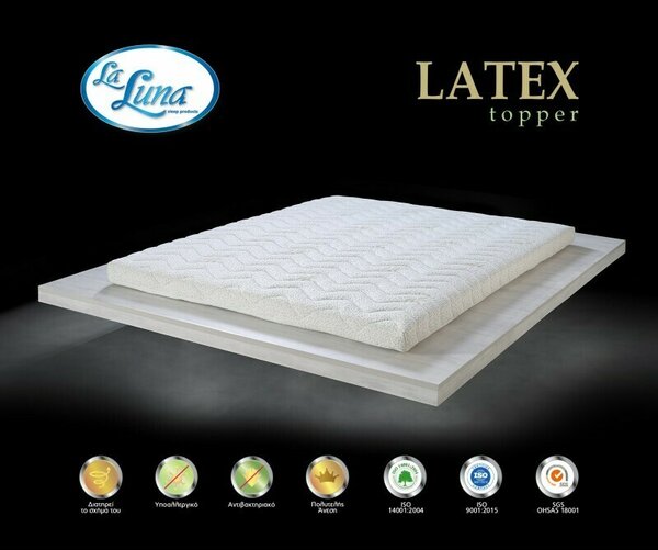 Ανώστρωμα Latex Topper 150x200+7-La Luna