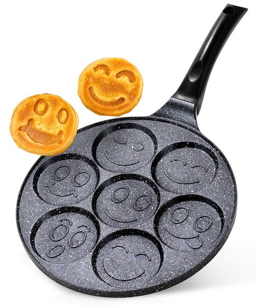 Γρανιτένιο Τηγάνι για Αβγά & Pancakes 7 Θέσεων Vilde 26 cm – Αντικολλητικό Τηγάνι
