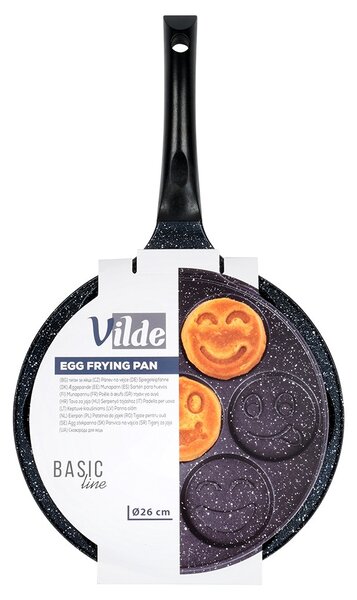 Γρανιτένιο Τηγάνι για Αβγά & Pancakes 7 Θέσεων Vilde 26 cm – Αντικολλητικό Τηγάνι