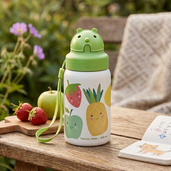 Παγούρι - Θερμός 350ml Με Καλαμάκι Laken Fruits