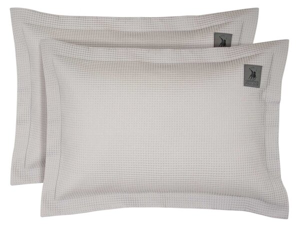 Ζεύγος Μαξιλαροθήκες Καπιτονέ (50x70) Greenwich Polo Club Essential Dots 3977 L.Grey