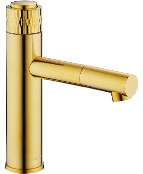 Mexen Diamond μπαταρία νιπτήρα, χρυσή - 71500-50