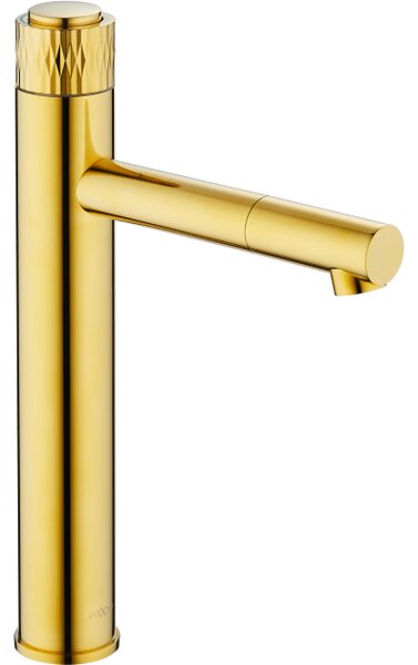 Mexen Diamond ψηλή μπαταρία νιπτήρα, χρυσή - 71510-50