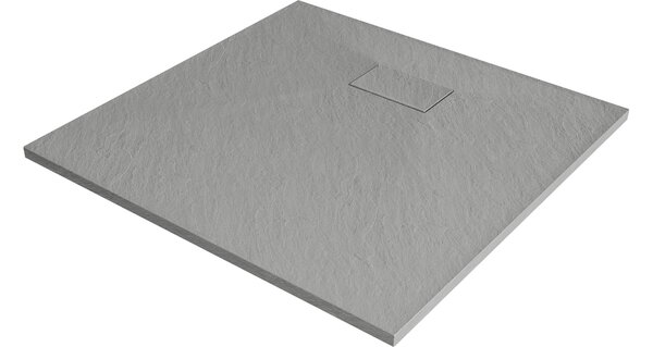 Mexen Hugo τετράγωνη ντουζιέρα SMC 80 x 80 εκ., γκρι - 42618080