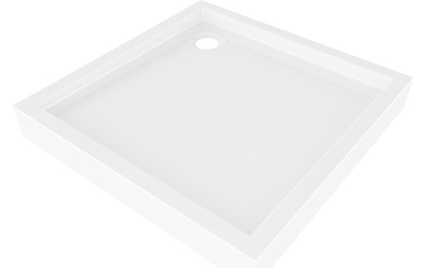 Mexen Flow+ τετράγωνη ντουζιέρα 70 x 70 cm, λευκή γυαλιστερή - 46S107070H