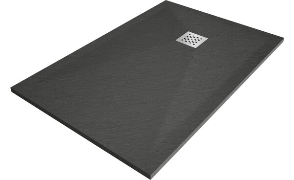 Mexen Stone+ ορθογώνιος σύνθετος δίσκος ντους 80 x 70 cm, ανθρακί - 44717080