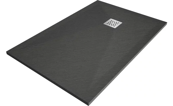 Mexen Stone+ ορθογώνιος σύνθετος δίσκος ντους 80 x 70 cm, ανθρακί - 44717080