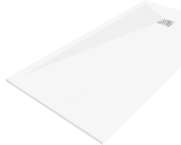 Mexen Stone+ ορθογώνιος σύνθετος δίσκος ντους 200 x 100 εκ., λευκός - 44101020