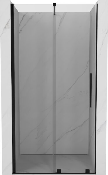 Mexen Velar συρόμενη πόρτα ντους 120 cm, διαφανής, μαύρη - 871-120-000-01-70