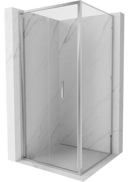 Mexen Exo πτυσσόμενη καμπίνα ντους 85 x 85 cm, διάφανη, χρώμιο - 816-085-085-01-00