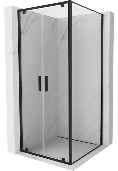 Mexen Exo διπλή καμπίνα ντους 70 x 70 cm, διαφανής, μαύρη - 8182-070-070-70-00