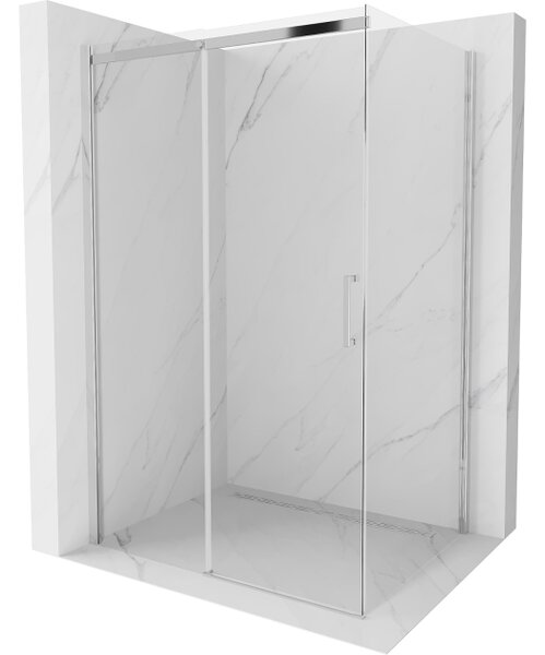Mexen Omega συρόμενη καμπίνα ντους 100 x 70 cm, διάφανη, χρώμιο - 825-100-070-01-00