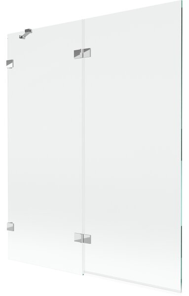 Mexen Lunar δίφυλλη αριστερή καμπίνα ντους 140 x 150 cm, διάφανη, χρώμιο