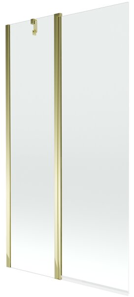 Mexen Flip δίφυλλη ομπρέλα μπάνιου 100 x 150 εκ., διάφανη, χρυσή - 894-100-101-50-00