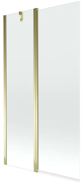 Mexen Flip δίφυλλη ομπρέλα μπάνιου 100 x 150 εκ., διάφανη, χρυσή - 894-100-101-50-00