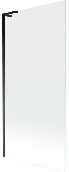 Mexen Next L παραβάν μπανιέρας μονού φύλλου 90 x 150 cm, διαφανές, μαύρο